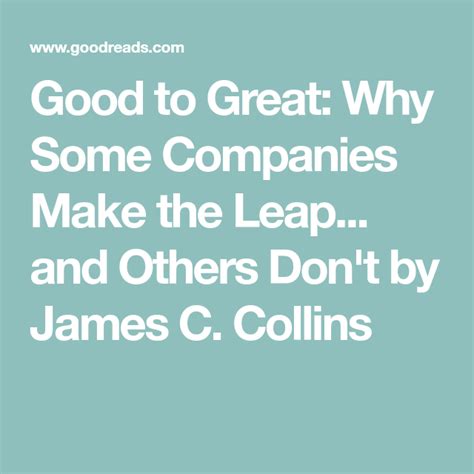  Good to Great: Why Some Companies Make the Leap... and Others Don't Una Maestra Clase de Liderazgo Emprendedor